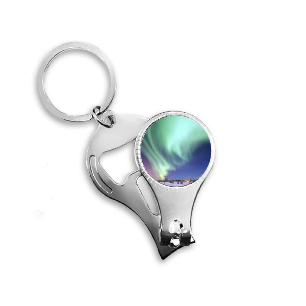 Porte-clés décapsuleur coupe-ongles Arctic Aurora pour vos soirées et voyages