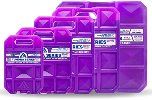 ARCTIC ICE Tundra Series, Long Lasting Reusable Ice Pack, Purple, Medium, 1.5 lbs