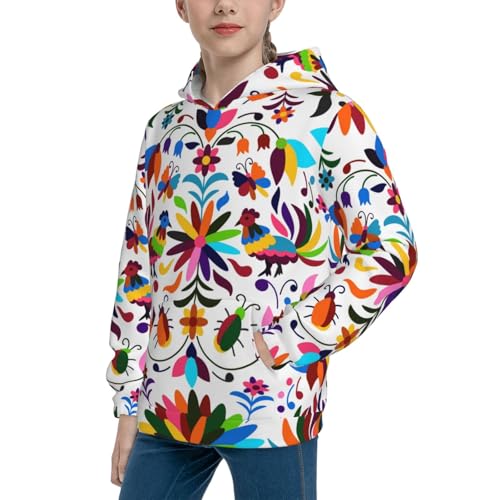 Mexican Bright Style Kid Hoodies Boys Sweatshirts Girls Pullover with Pocket2