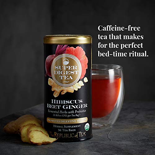 Image of The Republic of Tea Organic Hibiscus Beet Ginger Herbal Tea, 36 Count