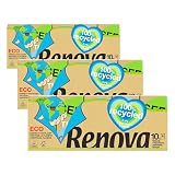 Renova Mouchoirs étuis Recyclé, emballage et papier recyclé, 4 plis, 30 paquets...