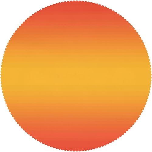 Miniatura 3 de Bnnbesnao Mantel redondo con patrón degradado, 60 pulgadas, decoración de tela impermeable, duradero, reutilizable, lavable a prueba de derrames,