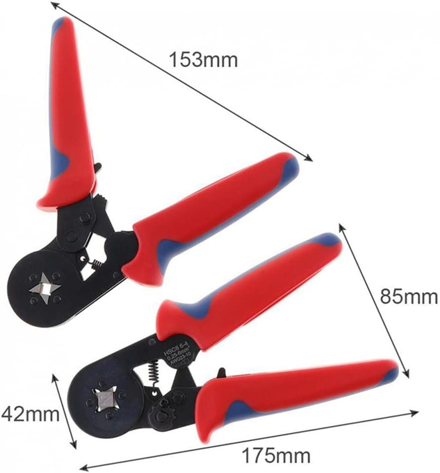 Pliers Automatic Wire Stripper Cable Connector Terminals Kit Self-adjusting Crimping Tool Hand Tools(Orange,E)