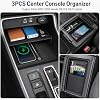 3PCS Center Console Organizer for 2023 2024 2025 2026 Honda CR-V & CR-V Hybrid Accessories, Custom Fit Armrest Tray, Console Tray and Hidden Storage Box, ABS Material