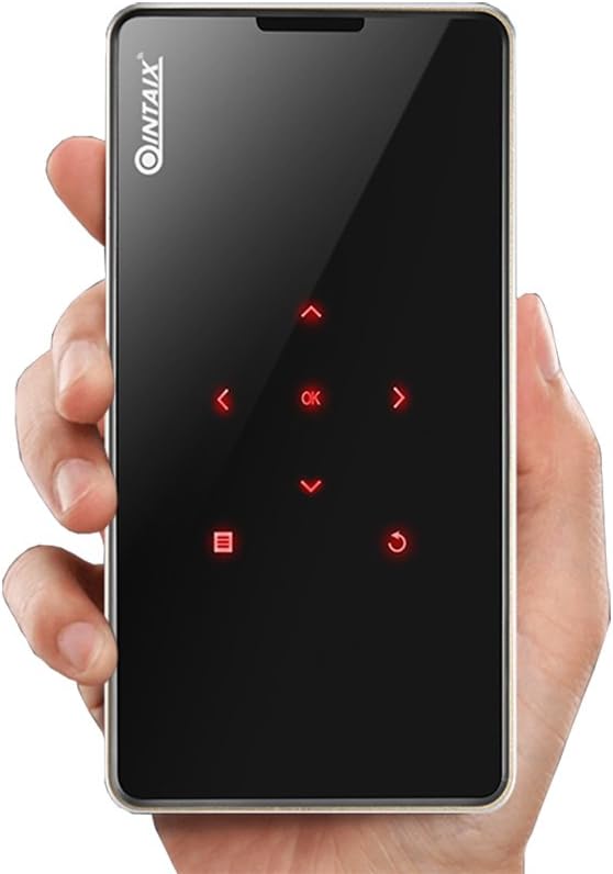 Mini Pico HD Projector Smart Android6.0 OS,2GB RAM,HD Input, Auto Vertical Keystone Correction - Miracast and Airplay Function,5Ghz WiFi +BT4.1, DLP with LED Google Play Store Projector