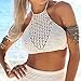 Voglee Lady Padded Bra Tops Bustier Cutout Vest Crop Top Bralette Tank Blouse