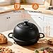 5QT Pre-Seasoned Cast Iron Dutch Oven For Bread Baking, Dutch Oven with Domed Lid, Sourdough Bread Baking Supplies, Multi-Functional Bread Pan For Baking, Frying, Roasting