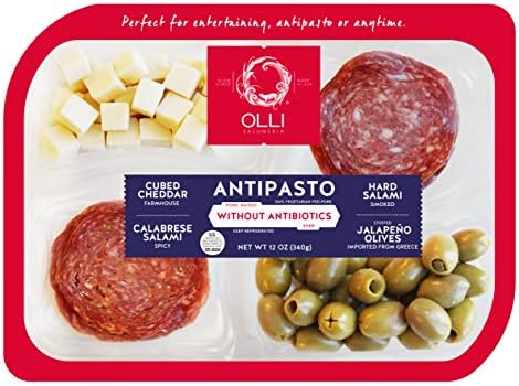 Olli Salumeria Salami-Cheddar-Jalapeno Olive Antipasto Tray, 12 oz