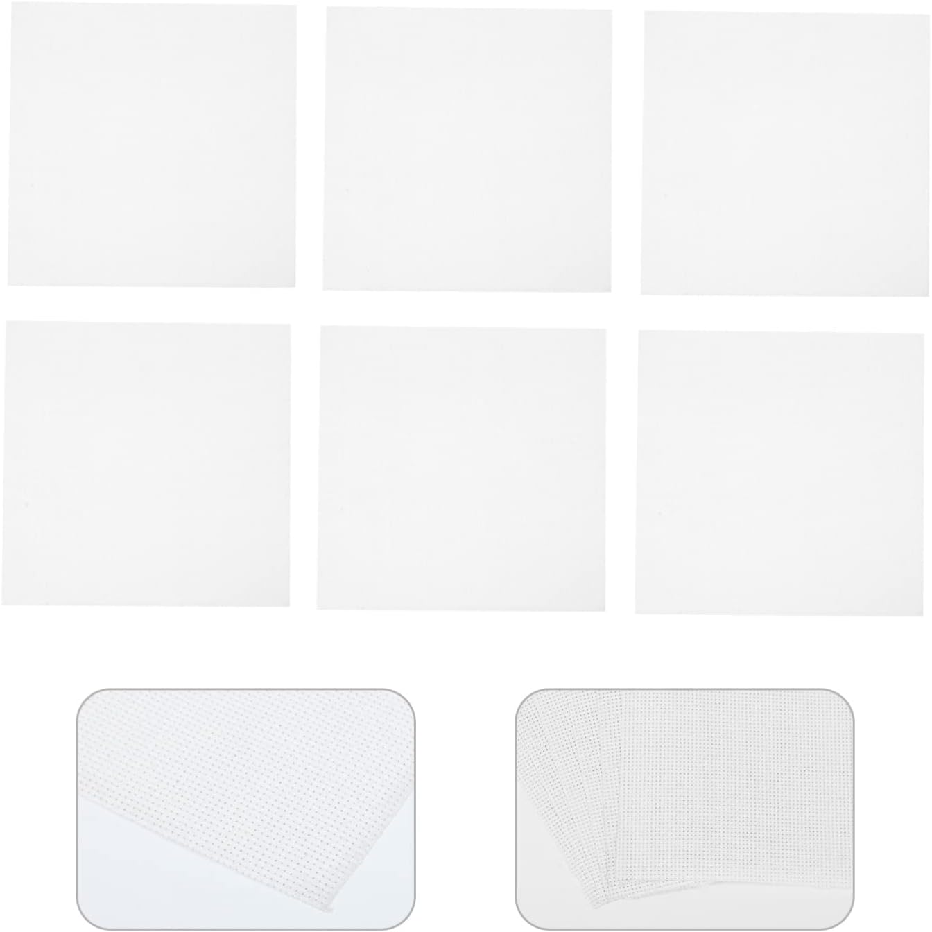 Homoyoyo 6pcs Cross Stitch Cloths DIY Needlework for Creative Projects Embroidery Supplies for Home Decoration and Crafting Fun