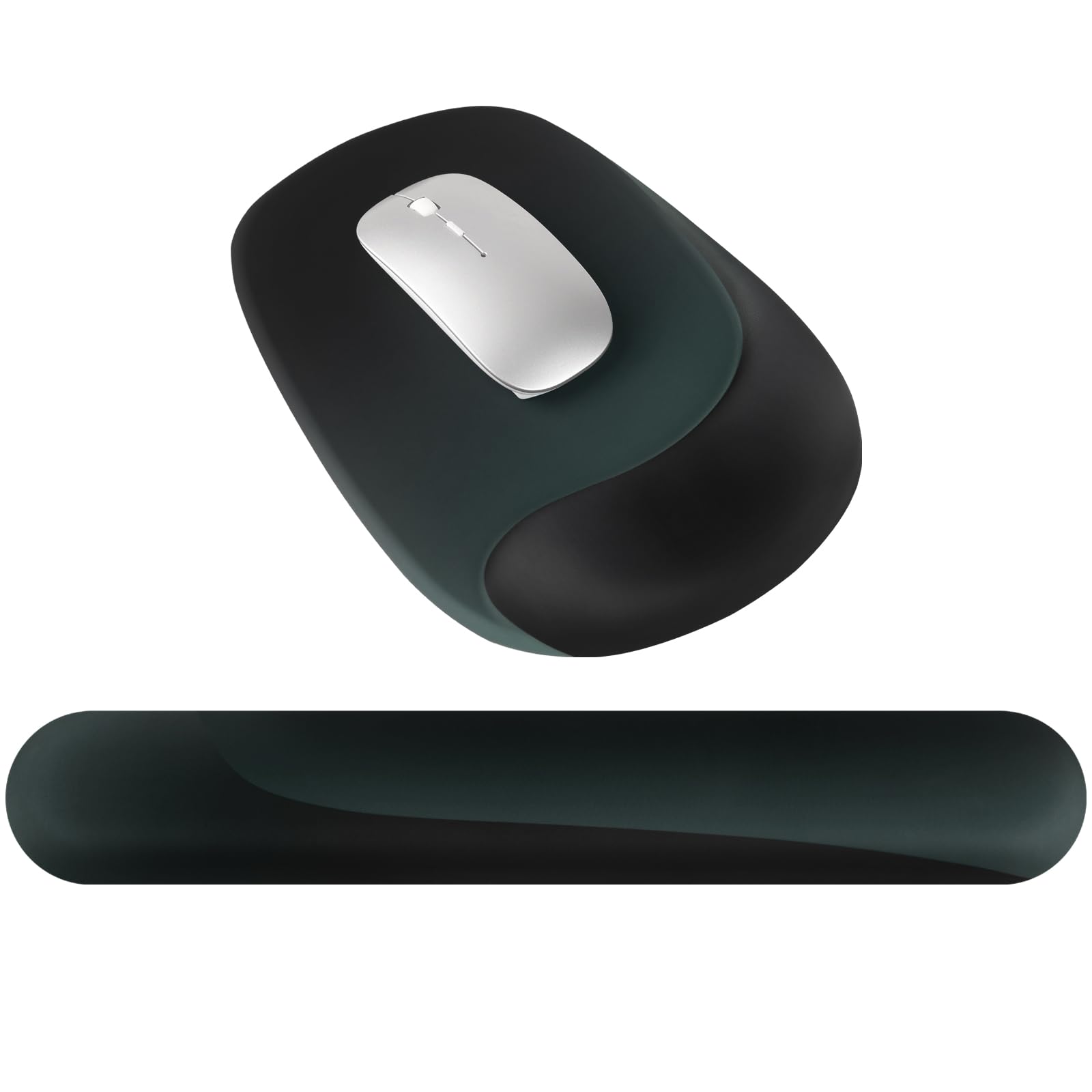 ARTSO Mouse Pad with Wrist Rest Combo, Keyboard Wrist Rest, Mousepad Wrist Support, Ergonomic Easy Typing and Pain Relief Pad for Keyboard Mouse, Teal