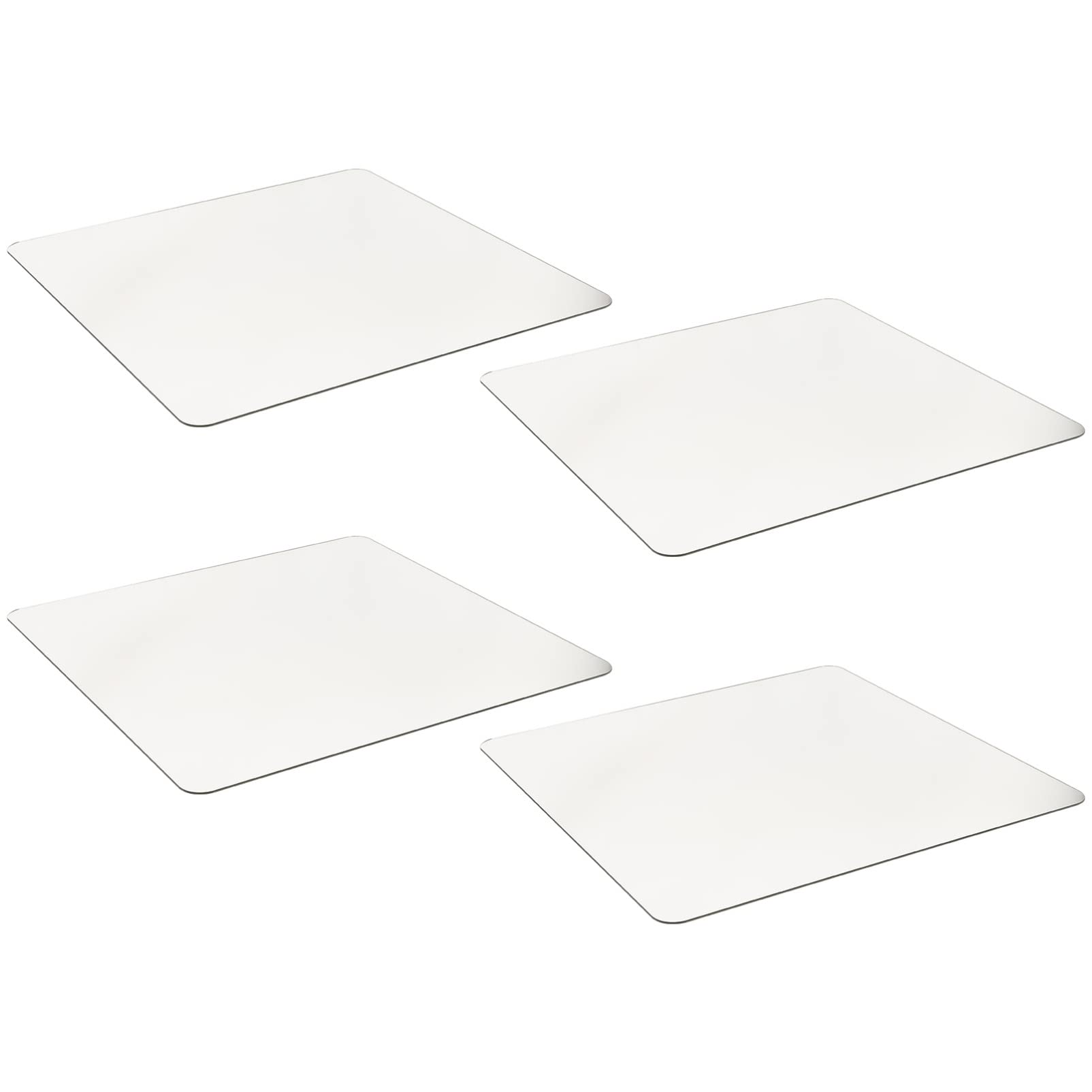 Angoily Selbstklebende Spiegelkacheln 4 Stück Polystyrol 30x30 cm