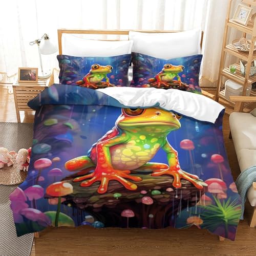 Housse de couette rainette tachetée 3D de qualité supérieure King - 3