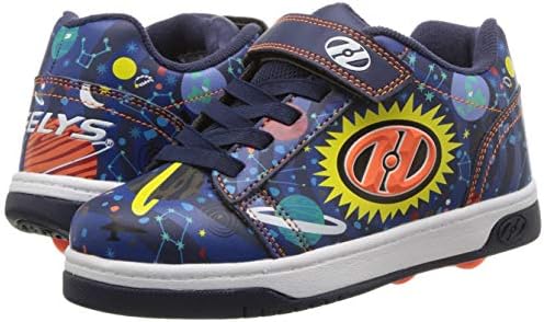 Heelys Girls Dual Up X2 Tennis Shoe, Navy/Black/Multi Orbit, 4 Little Kid | Image 6