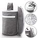 Produktbild TOLIANCLE Thermobehälter Tasche Food Flask Tasche für Wärmebehälter Essen, Thermo Tasche für Thermos Essensbehälter Esbit Thermobehälter Warmhaltebox, mit Löffel Geschirrbeutel, 19x15*5cm, grau