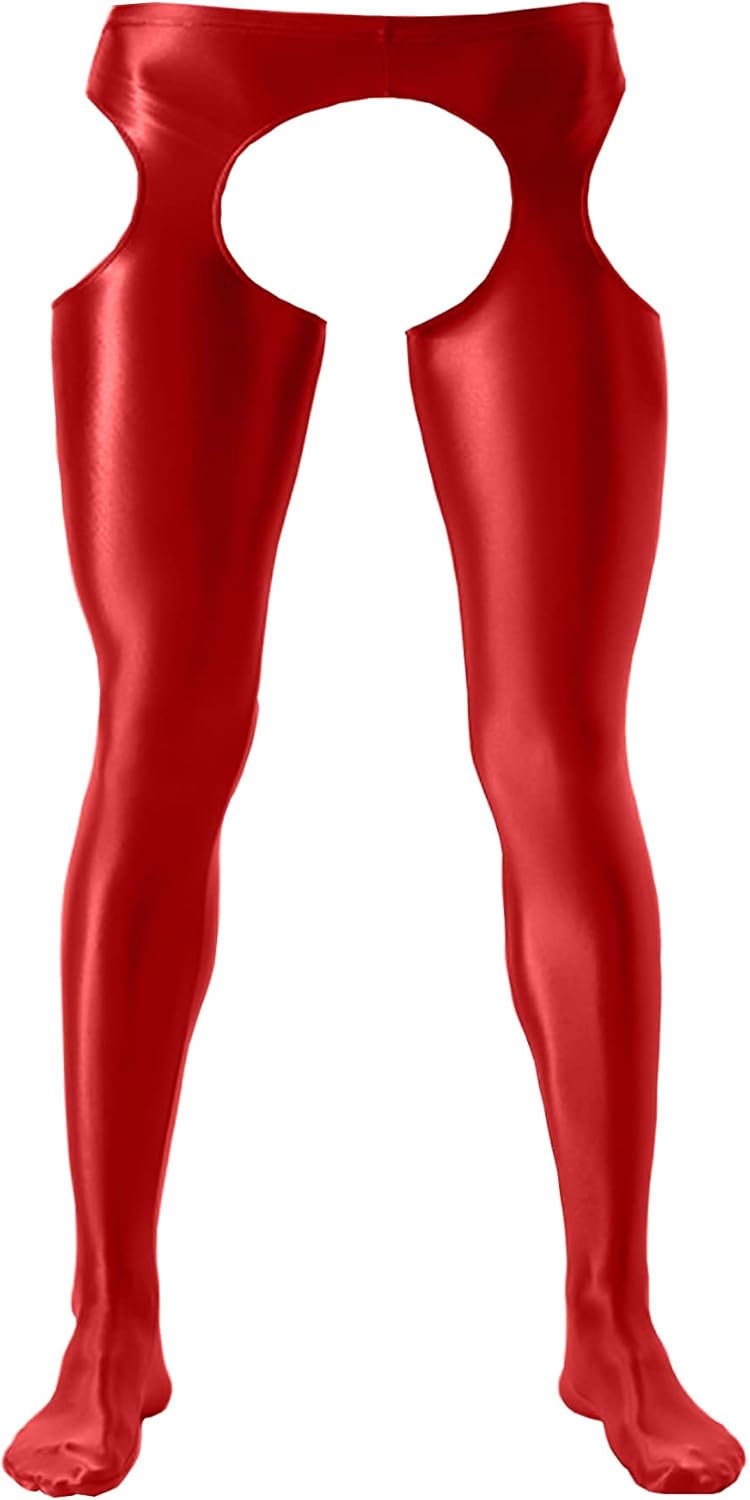 Men's Stretch Ice Silk Underwear Base Layer Legging Tights Mesh Long Johns Pants