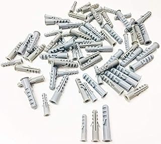 Wall Plugs Pack of 75 Ti Ultra Tough Universal Nylon Expansion. Drill Size 5,6 & 7mm. Ultra high Grip Nylon Specification. Anti-Rotation fins Prevent Spinning in The Hole