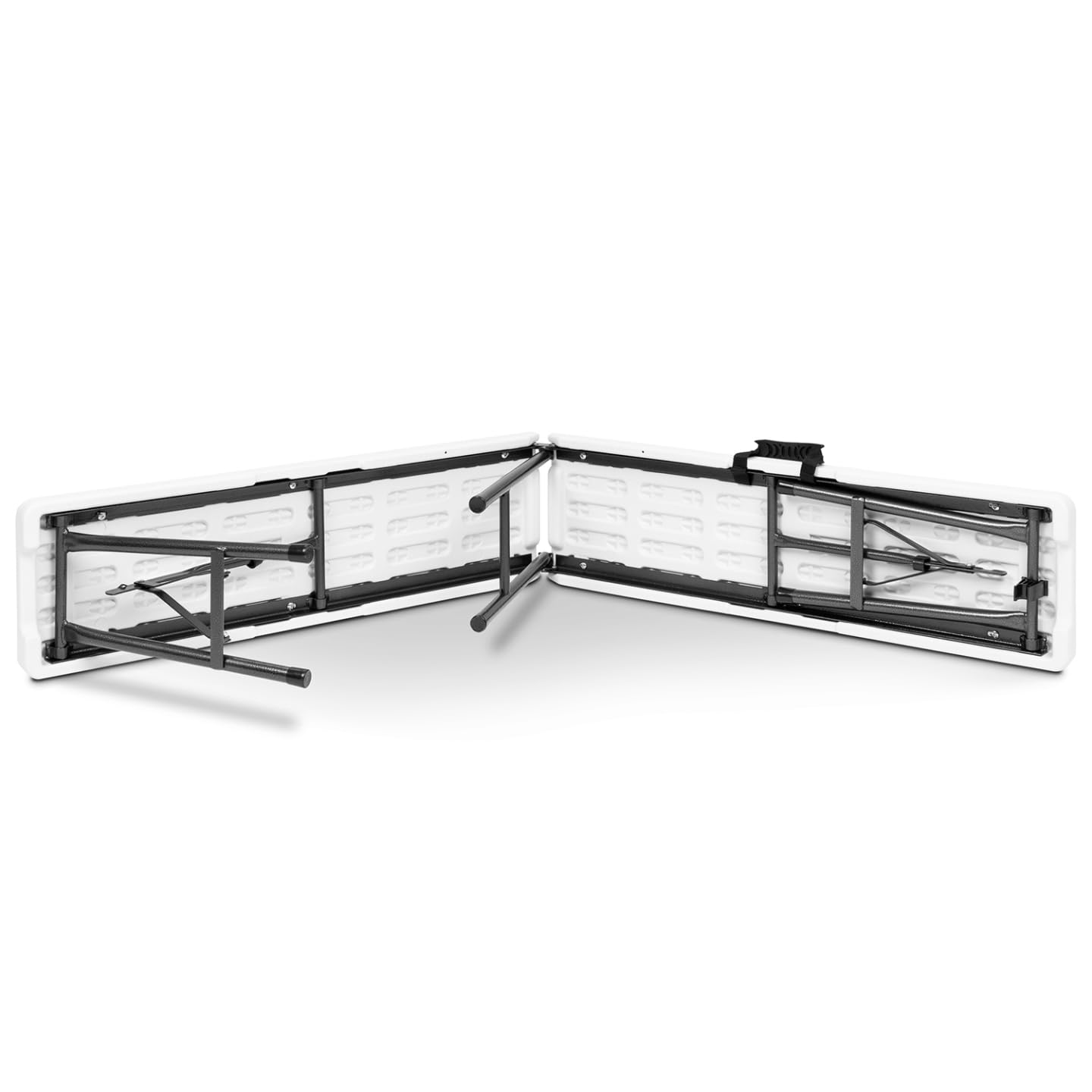 Probache - Table Pliante d'appoint Portable 180 cm et 2 bancs Pliables pour Camping ou réception