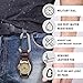 Dakota Leather Field Clip, Clip Watch, Leather Fob Strap, Lightweight Dress Watch, Outdoor Gifts for Men and Women, Use for Fishing, Golf and More