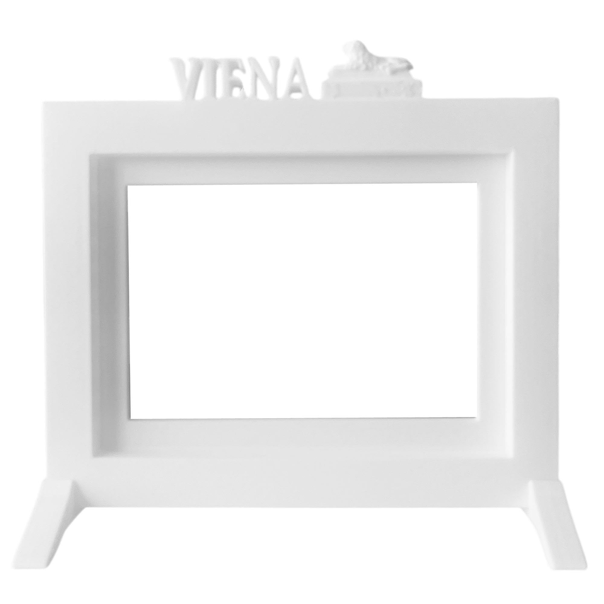 Cadre photo de table Vienne blanc 15 x 20 cm aux finitions soignées