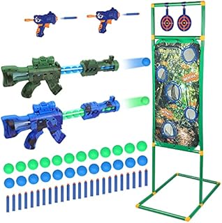 Welltin Shooting Games Toys for 5 6 7 8 9 10+ Year Old Boys Girls, Shooting Targets Christmas Xmas Gifts for Kids Gifts for 5-10+ Year Old Boys Girls Outdoor & Indoor Cool Toys Age 5-12 Nerf Toys Guns