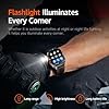 Military GPS Smart Watch for Men with Compass/Flashlight, 2.01" HD Screen smart watch with Voice Assistant/Bluetooth Calling, Smartwatch for Android&iOS, Activity Tracker Multiple Sport Modes (Black)