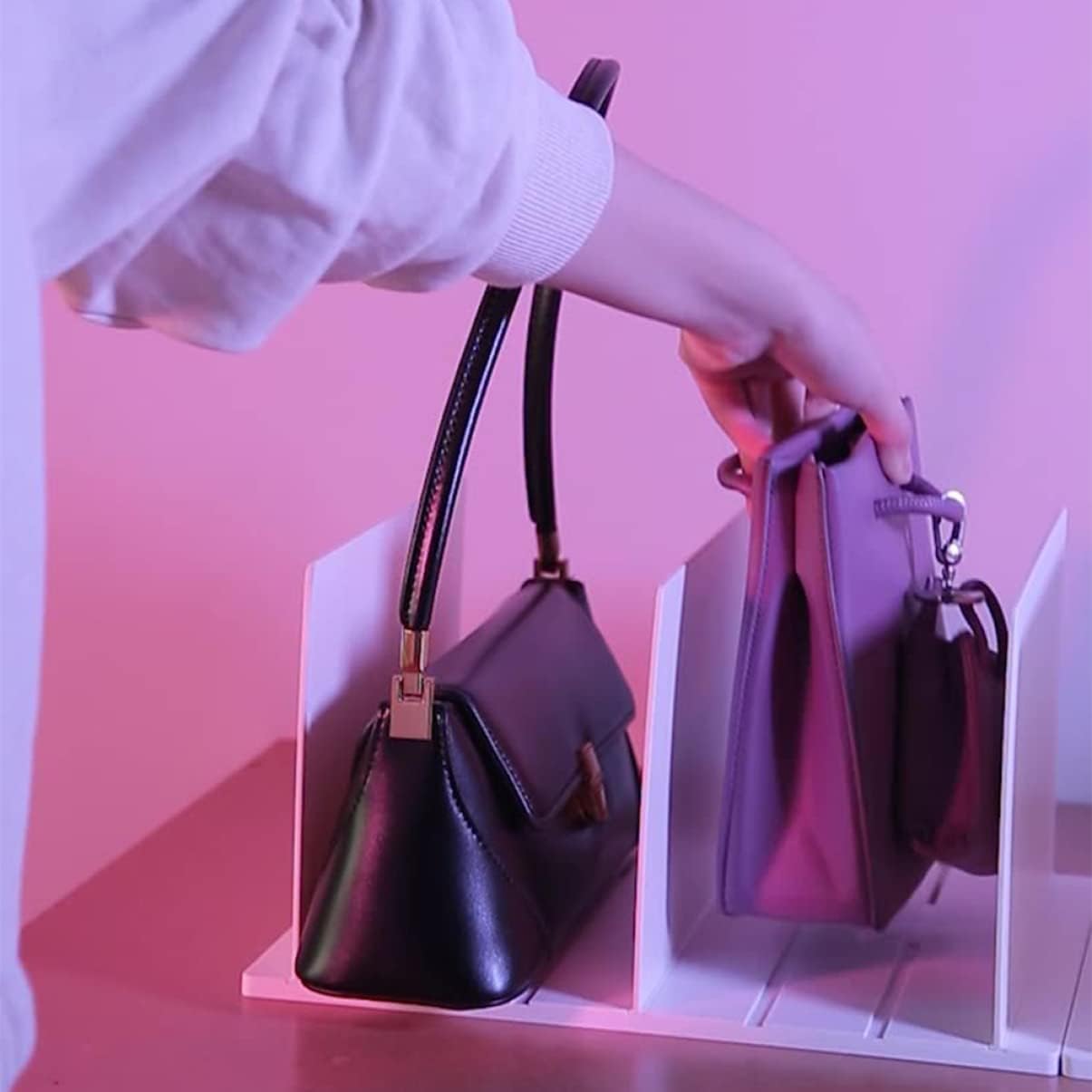 PRETYZOOM Multi Functional Plastic Shelf Dividers for Closet Organization and Dividers for Books Clothes and Accessories Storage Easy to Install and Remove Maximize