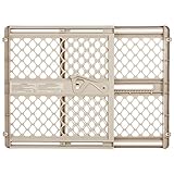 Toddleroo by North States - Supergate Secure Baby Gate: Plastic Pressure Mount Baby Gate for Doors & Hallways, Adjustable Indoor Safety Gate, Made in USA, 26 to 42 inches Wide, 26 inches Tall, Sand