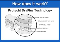 Vista 3 de Almohadillas antisudor, invisibles, cómodas, súper absorbentes, autoadhesivas para mantener las axilas secas, de un solo uso para hombres y mujeres