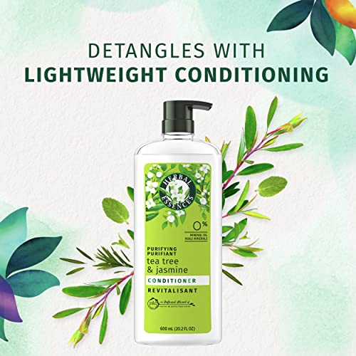Herbal Essences, Clarifying Shampoo And Purifying Conditioner, Tea Tree And Jasmine, 20.2 Fl Oz Bundle #TOP3