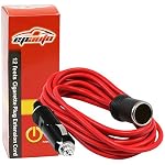 EPAuto 12V DC Portable Air Compressor Pump, Digital Tire Inflator + 12V 12-Foot Extension Cord with Cigarette Lighter Plug Socket - Image 5