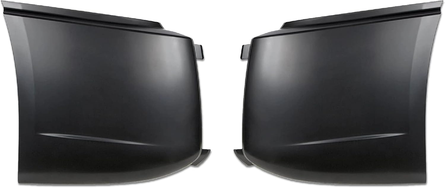 KOZAK PLASTIC Bumper Corner Cover Left Driver and Right Passenger Side compatible with Volvo VNL 2018 and newer Plus Logo Emblem with Stripe, 2X 22 Windshield Wipers, KOZAK Reflective Vest