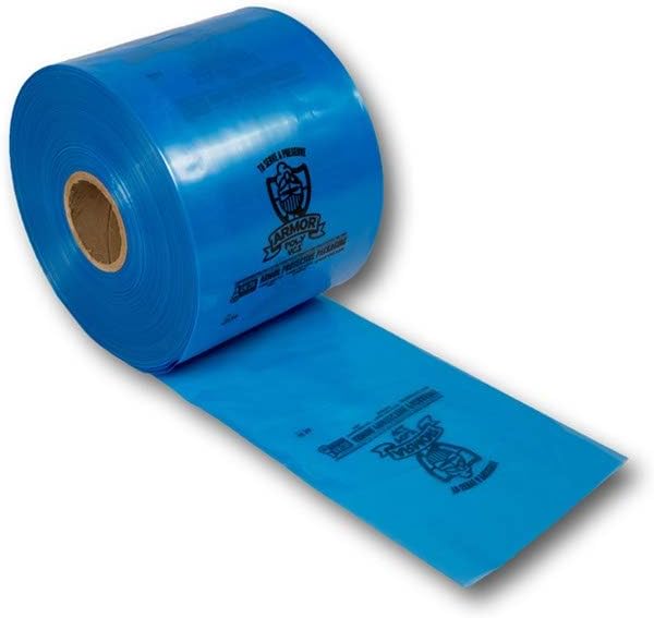 Armor Protective Packaging PVCITUBING3MB51500 VCI Poly Tubing Prevents Rust, Corrosion on Ferrous and Non-Ferrous Metal, 3 Mil, 5" X 1500'