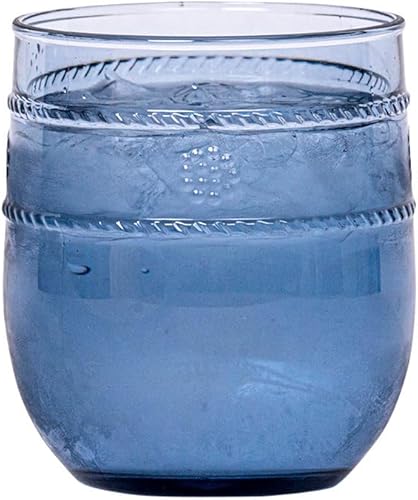 Miniatura 10 de Juliska Isabella - Vaso de acrílico, vidrio acrílico, cristal transparente, vaso en relieve