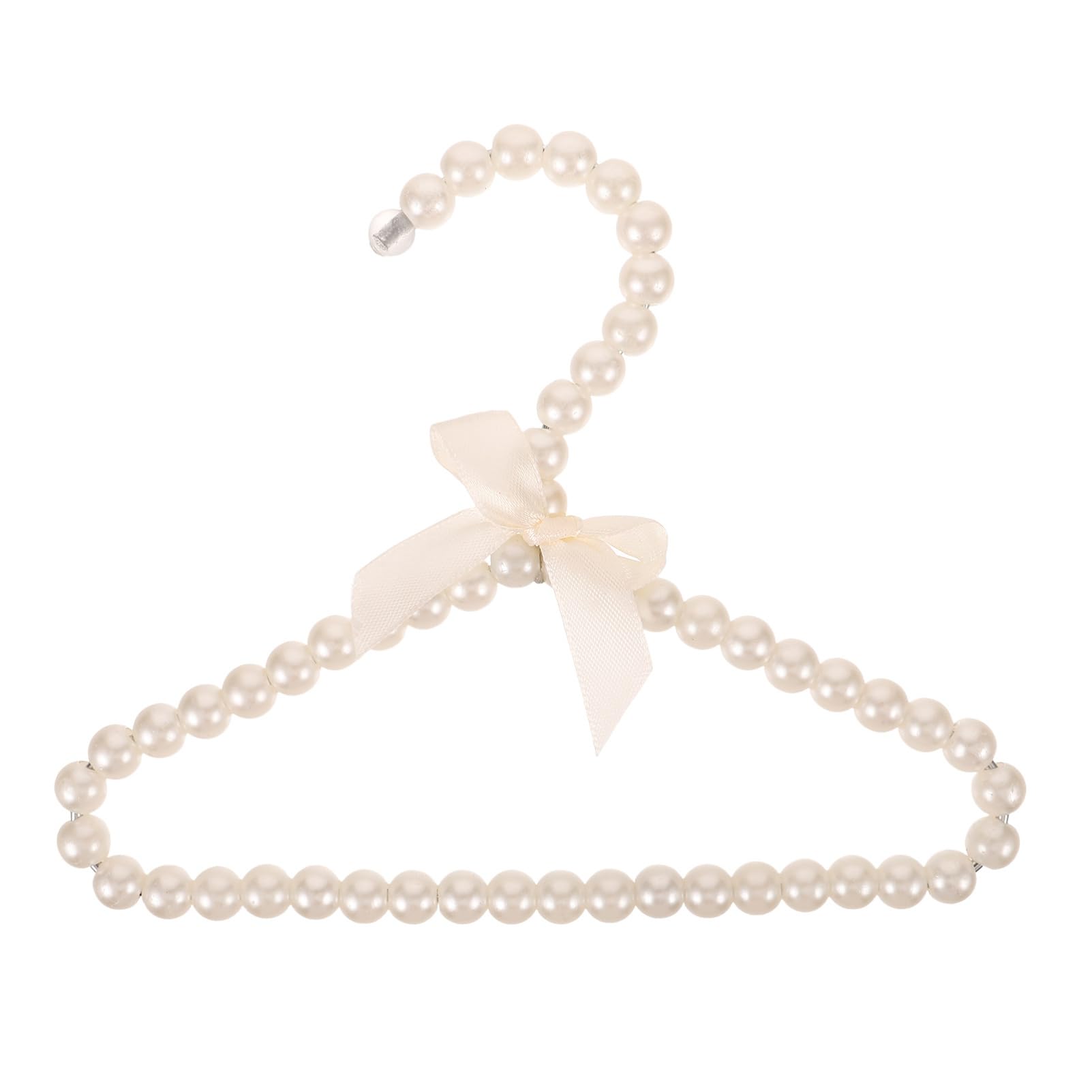 BESPORTBLE Pearl Hanger Clothes Rack Hangers Clothes Hangers Hangers Clothing Hangers Felt Hangers Coat Hanger Child Hangers Plastic Hangers Nursery Hangers Beige