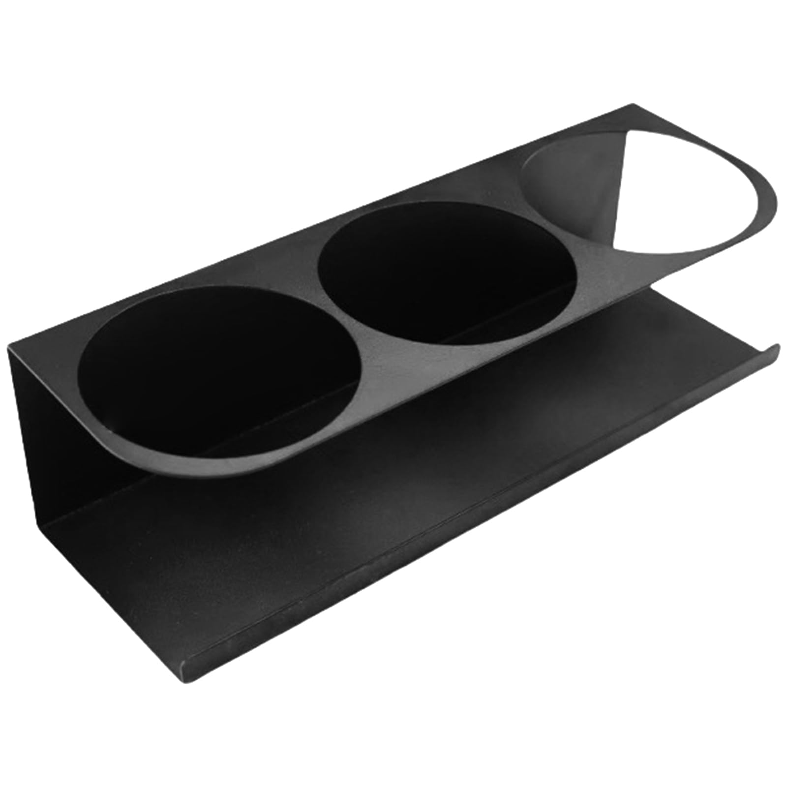 Tsophreniq Metal Cup Holder Organizers with Base 3 Slot Refrigerator Rack for Kitchen Storage Space Saving Fridge Organizers