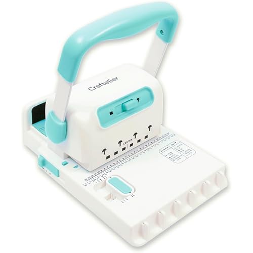 Craftelier - Spiral Binding Machine | Binder Machine for Book Binding | Compatible with 2:1 Spiral Coils and Classic Rings up to 1" | Compact Coil & Wire Book Binder Tool for Paper, Notebooks