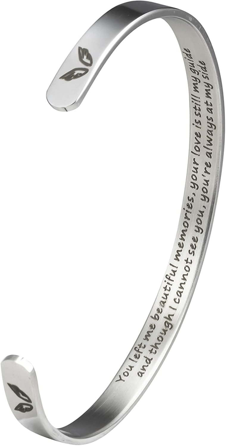 A N KINGPiiN Inspirational Bracelets for Women Inspirational Gift for Women, Men Motivational Birthday Cuff Bangle Friendship Personalized Mantra Jewelry Come Gift Box - AN-CF-65