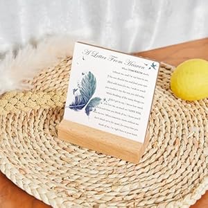 Bereavement Gift Memorial Gifts for Loss of Loved One Loss of Family Member Condolence Wood Sign With Wooden Stand Sympathy Decor Sign Plaque Sentimental Gifts for Home Table Decorations