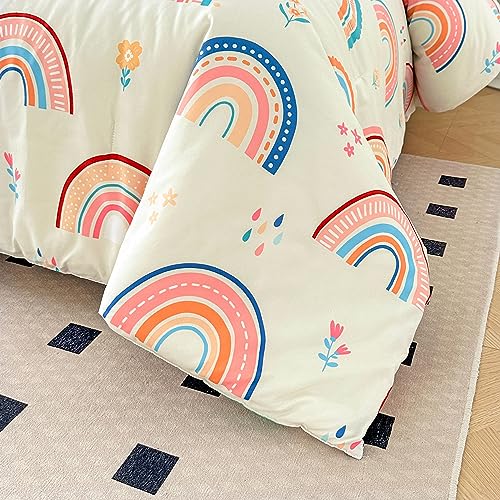 Btargot Lightweight Soft 3 Piece Rainbow Comforter Set With 2 Pillow Covers thumb #4