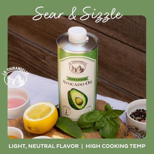 Image of La Tourangelle Sear & Sizzle Avocado Oil, Refined High Heat, 25.4 Fl Oz (Pack of 12)