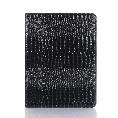 iPad Air 13'' (M4 2026)(M3 2025)(M2 2024) Case, iPad Pro-3 4 5 6 (12.9'') Case for Women, DMaos Synthetic Crocodile Leather Stand Folio Smart Cover with Pen Holder - Black by DMaos - Used condition - US$20.73