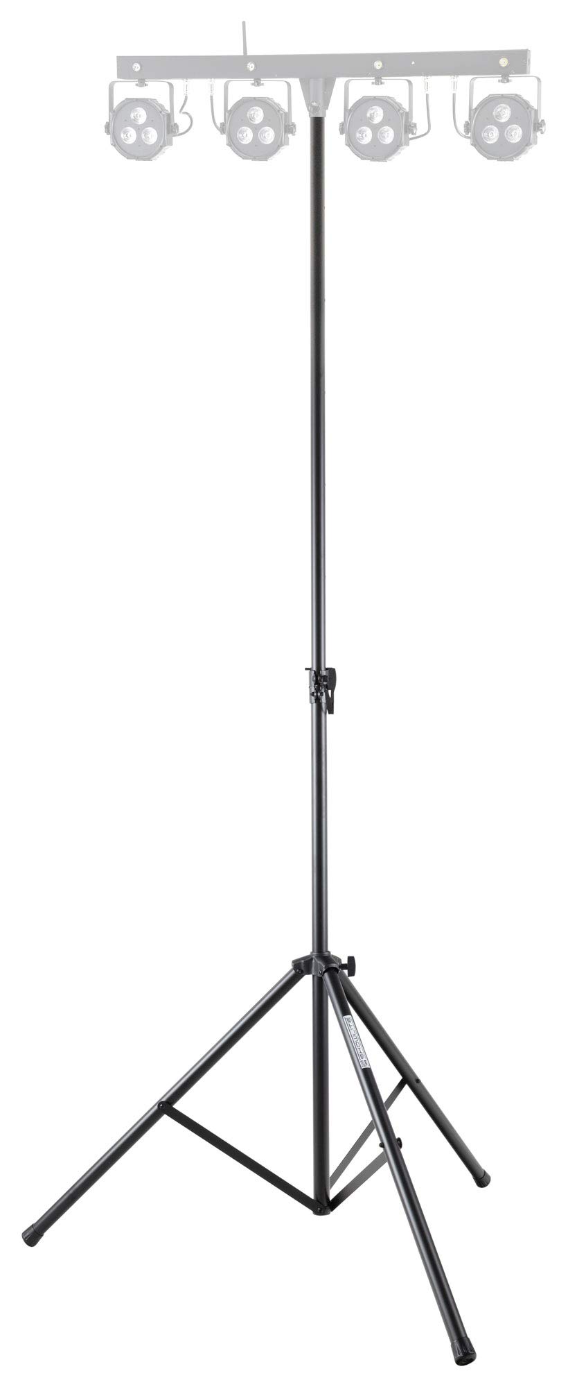 Showlite LS-270S Lichtstativ 2,7 m - Einfach ausziehbar - Max. Traglast: 50 kg - Ausziehbar von 1,5 bis 2,7 m - Rohrdurchmesser: 35 mm Ø - Material: Stahl - schwarz