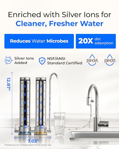 Image of Waterdrop CTF-09 Dual-Stage Silver Ions Water Filter for Sink Faucet