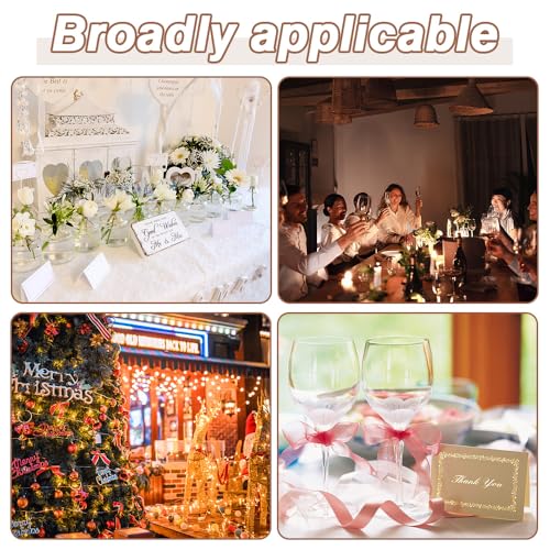 WYAN 12 Stück Elfenbeinweiß Umschlag, Hochzeit Einladungspapier, Tri-Fold Brautpartys Hochzeiten Einladungskarten für Geburtstag, Graduierung, Party, Hochzeit Brautdusche Geburtstag Dankeskarte