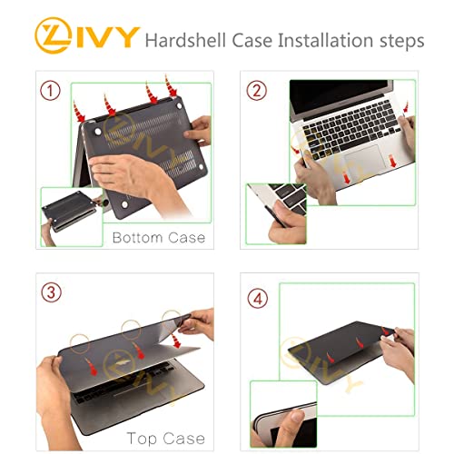 Coque MacBook Pro 13 rigide haut de gamme Marble Black et sa protection clavier - 6