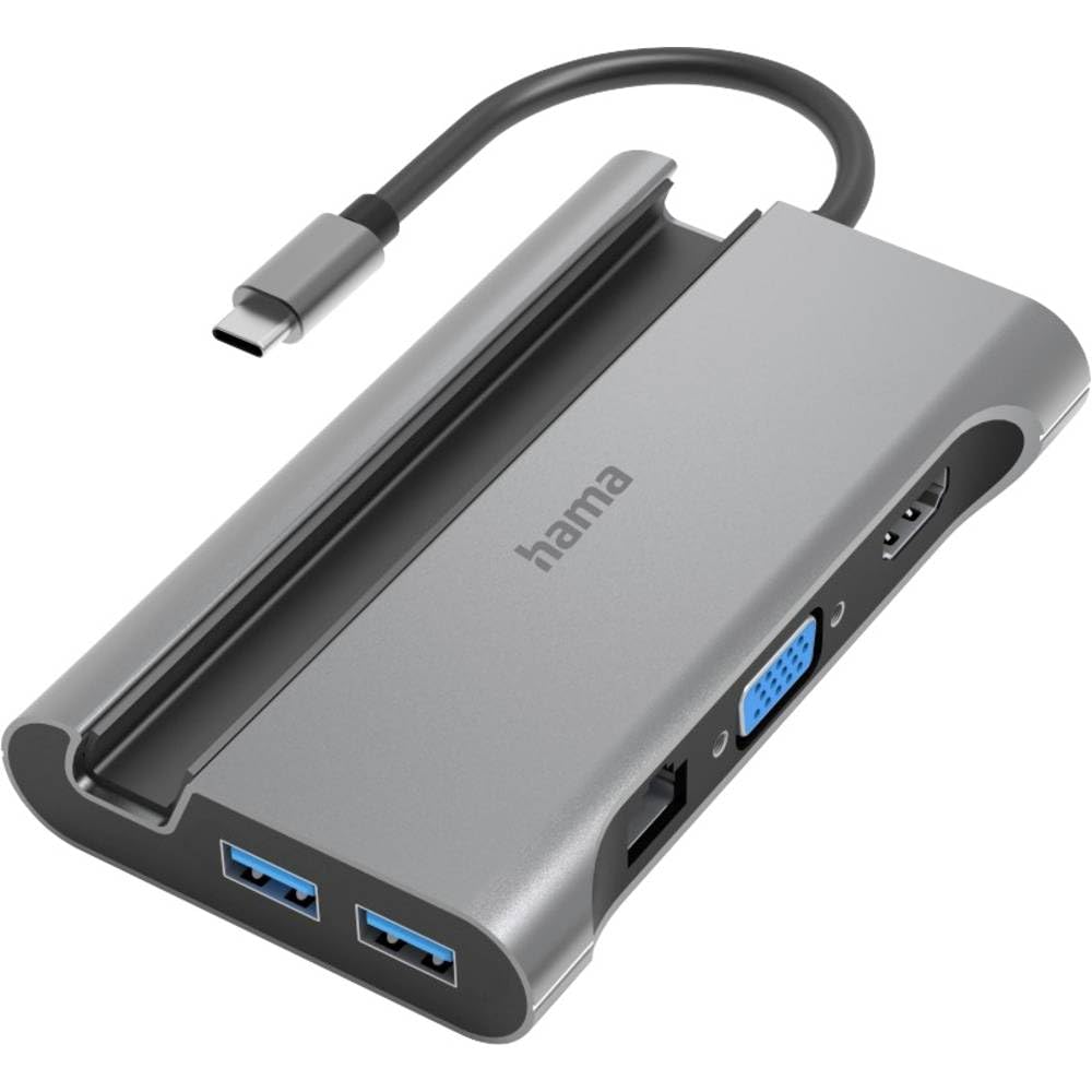 Hama USB-Hub, 4 Ports, 480 Mbit/s, Sw 00200102 Grau