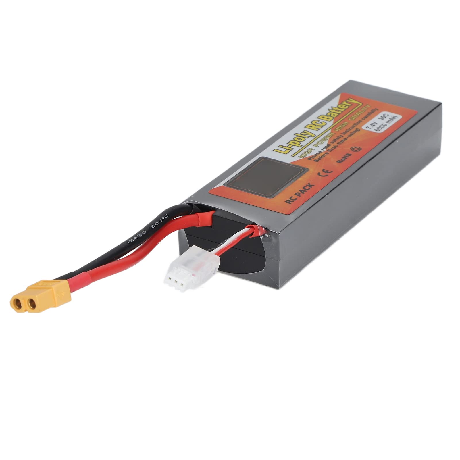 Batteria Lipo RC 7.4V 6000mAh 30C Alimentatore a spina 2S1P XT60 ad alte prestazioni per RC Racing Car Quadcopter FPV Drone