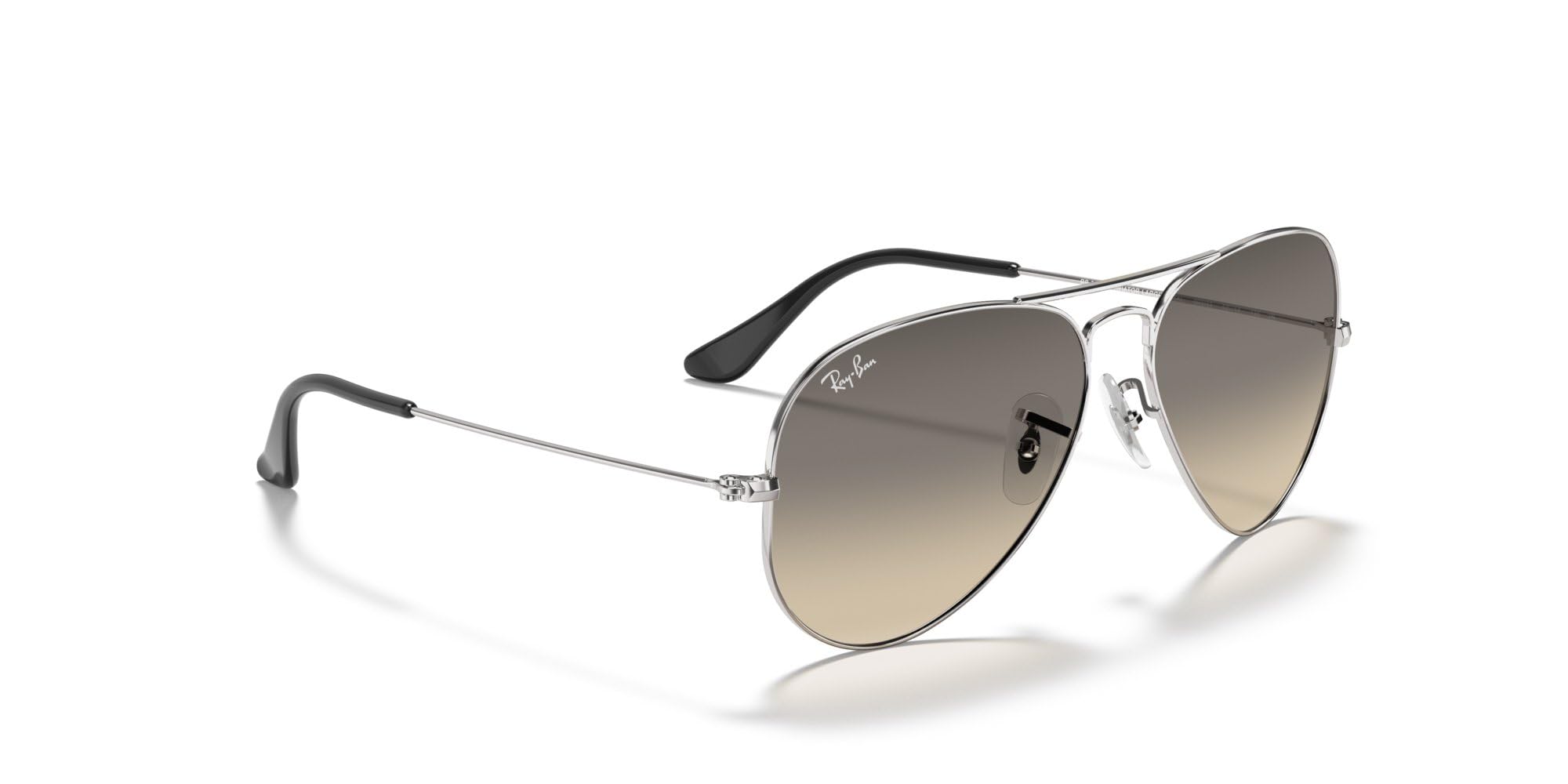 Ray-Ban Aviator Large Metal Gradient RB3025-003/32-58 - Damen/Herren Sonnenbrille - Silver