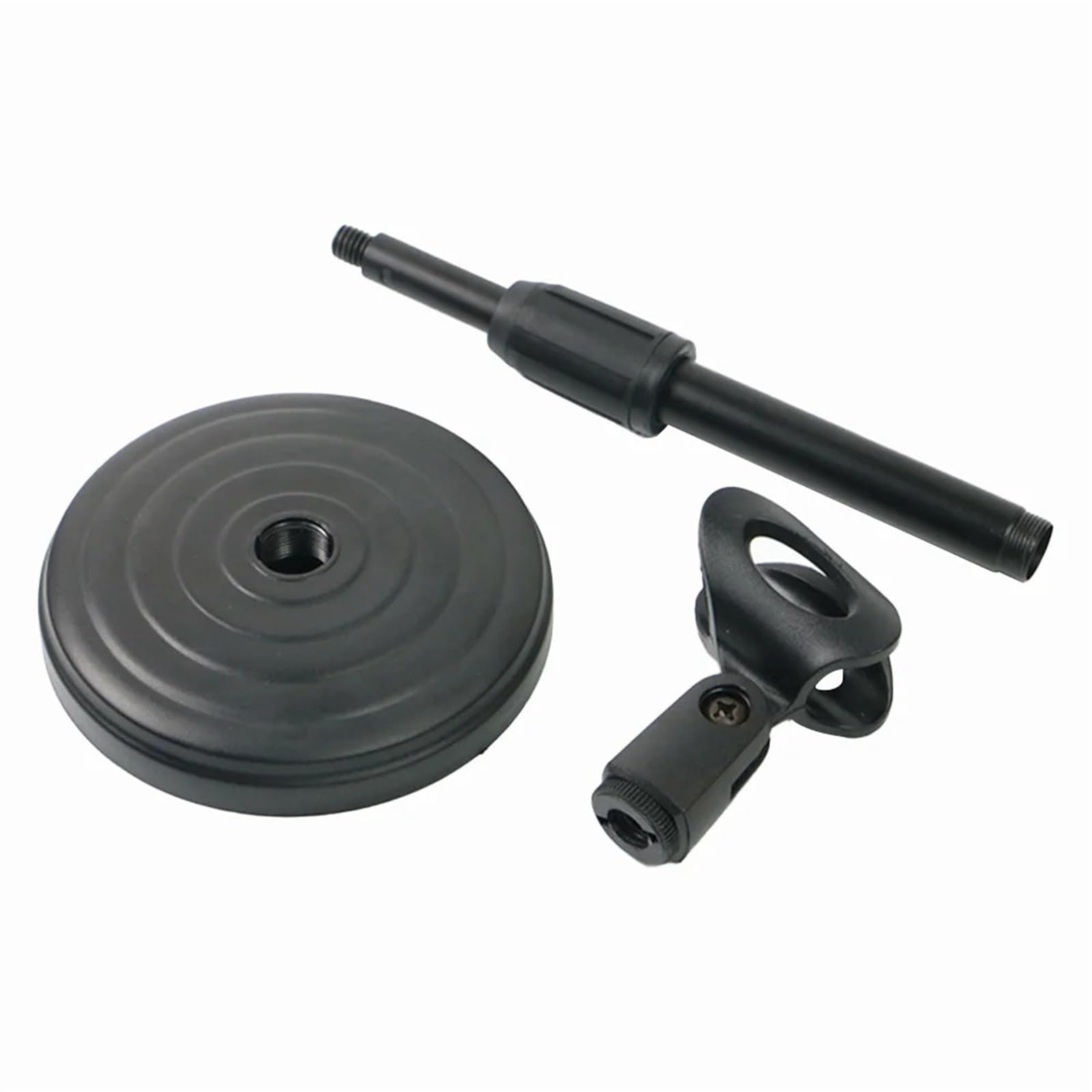 Socle de Bureau rétractable for Microphone, Disque de Bureau, Support de Microphone for Streaming en Direct, Supports de Bureau pour Le Chant，La Parole