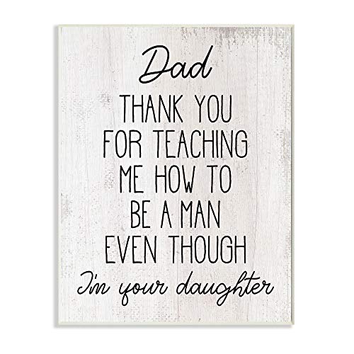 Stupell Industries Dad Thank You Phrase Family Daughter Humor